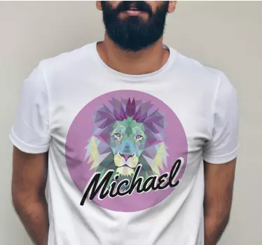 T-shirts portrait de lion coloré - TenStickers