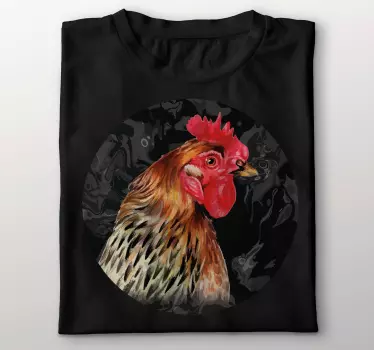 T-shirts portrait de poule Élégant - TenStickers