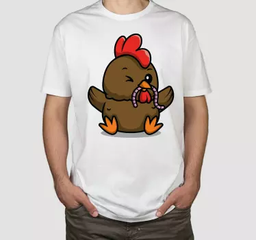 T-shirts poulette mignonne avec vers - TenStickers