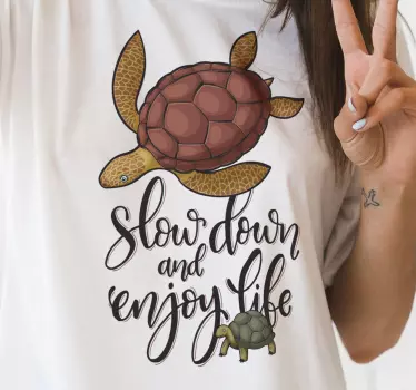T-shirts prends le temps d'apprécier la vie - TenStickers