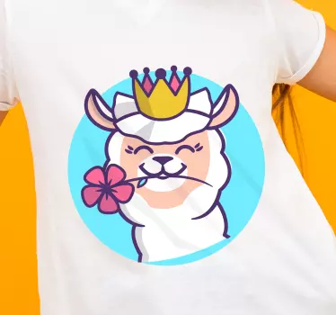 T-shirts princesse llama mignonne - TenStickers