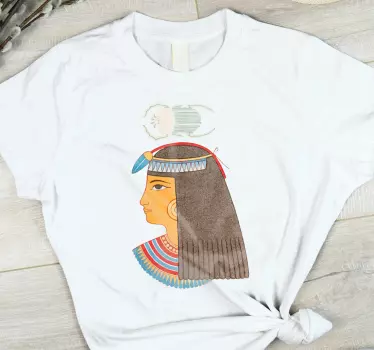 T-shirts profil de reine Égyptienne - TenStickers