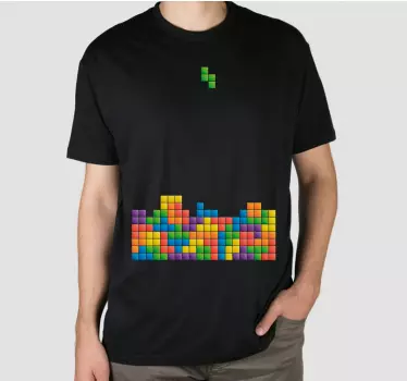T-shirts puzzle de blocs colorés - TenStickers