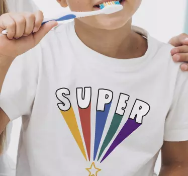 T-shirts rayons super colorés - TenStickers