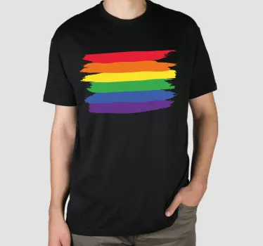 T-shirts rayures aux couleurs de l'arc-en-ciel - TenStickers