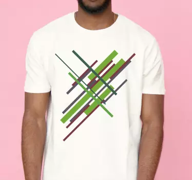 T-shirts rayures colorées vibrantes - TenStickers