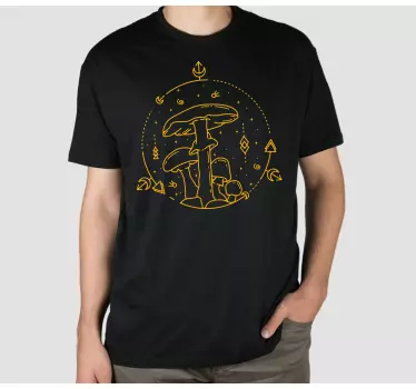 T-shirts scène fantastique de champignons - TenStickers