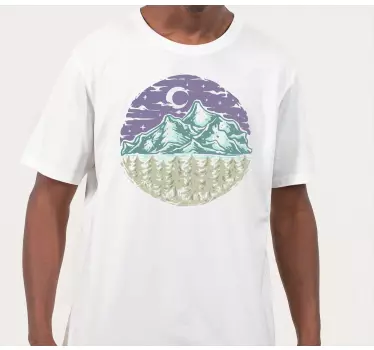 T-shirts scène naturelle de montagne - TenStickers