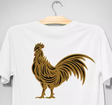 T-shirts silhouette de coq majestueux - TenStickers