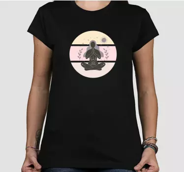 T-shirts silhouette de femme méditative - TenStickers