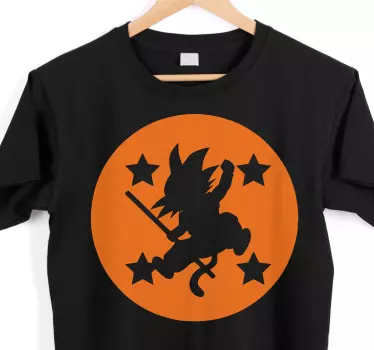 T-shirts silhouette de héros sautant - TenStickers