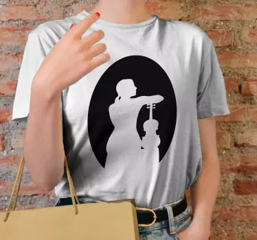 T-shirts silhouette de musique Élégante - TenStickers