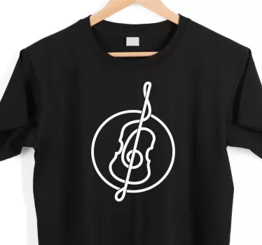 T-shirts silhouette de note musicale - TenStickers