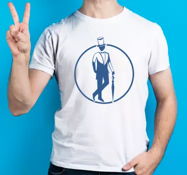 T-shirts silhouette d'homme Élégant - TenStickers