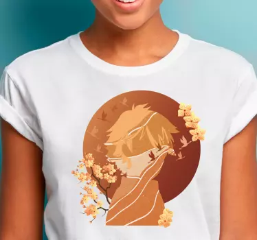 T-shirts silhouette florale Élégante - TenStickers