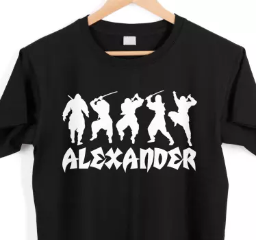 T-shirts silhouettes de ninja en action - TenStickers