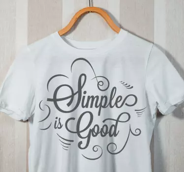 T-shirts simplicité est la clé - TenStickers