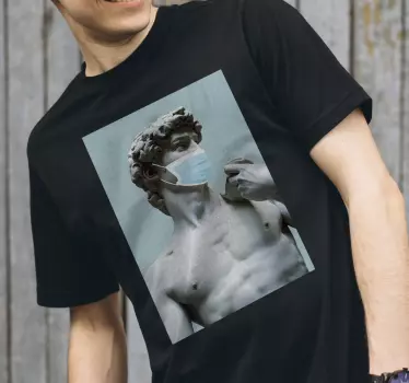 T-shirts statue portant un masque - TenStickers