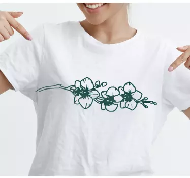 T-shirts style accents floraux - TenStickers