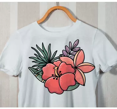 T-shirts style arrangement floral - TenStickers