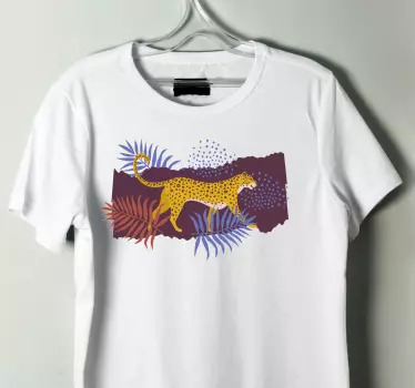 T-shirts style forestier léopard charmant - TenStickers