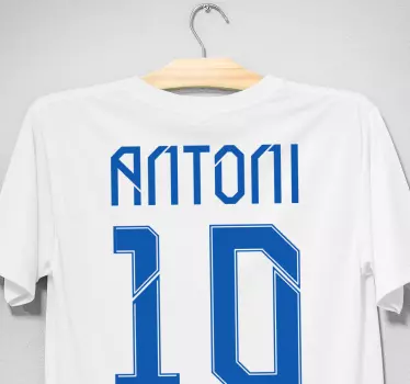T-shirts style numéro antoni - TenStickers