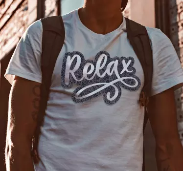 T-shirts style typographique relaxant - TenStickers