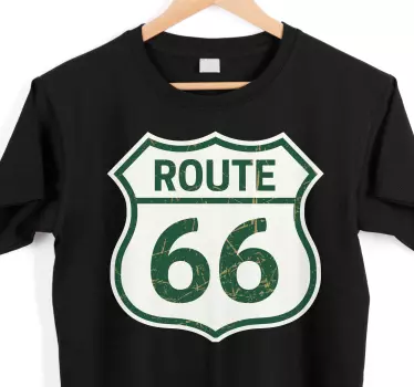 T-shirts style vintage route 66 - TenStickers