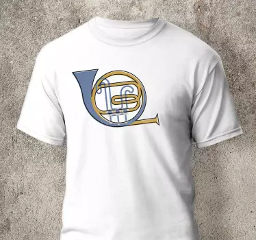 T-shirts symbole de la corne musicale - TenStickers