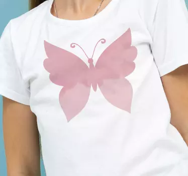T-shirts symbole de papillon rose - TenStickers