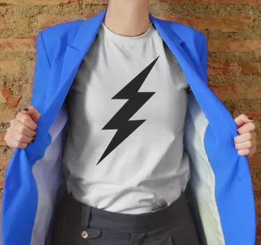 T-shirts symbole d'Éclair audacieux - TenStickers