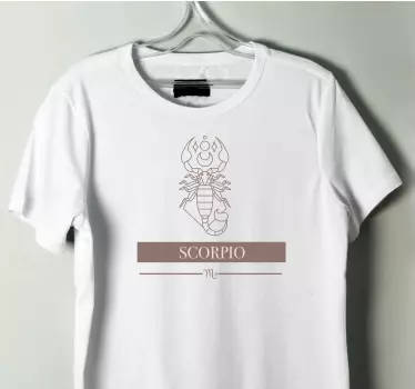 T-shirts symbole du zodiaque scorpion - TenStickers