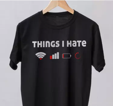 T-shirts symboles des choses que je déteste - TenStickers