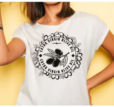 T-shirts motif d'huile d'olive - TenStickers
