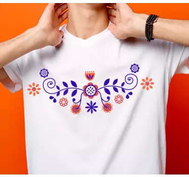 T-shirts motif floral vibrant - TenStickers