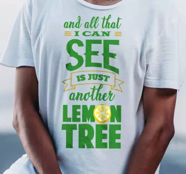 T-shirts citation sur le citronnier - TenStickers