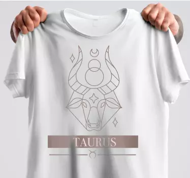 T-shirts taureau minimaliste graphique - TenStickers