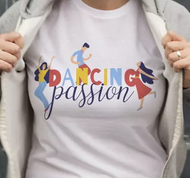 T-shirts thème passion de la danse - TenStickers