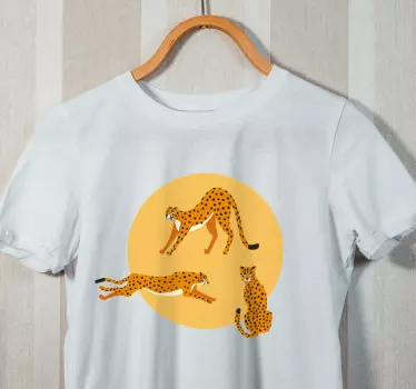 T-shirts trio de guépards ludiques - TenStickers