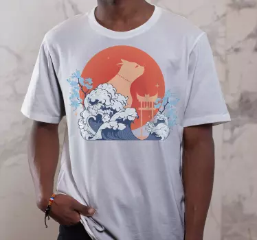 T-shirts vagues majestueuses de chats - TenStickers