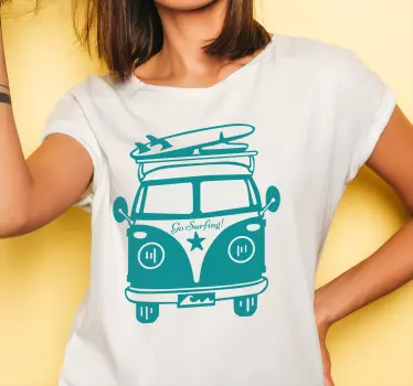T-shirts véhicule vintage de surf - TenStickers