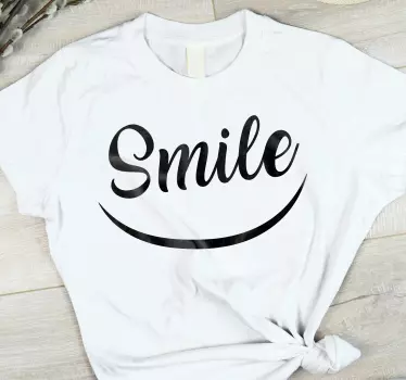 T-shirts vêtements avec citations souriantes - TenStickers
