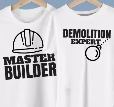 T-shirts vêtements de maître bâtisseur - TenStickers