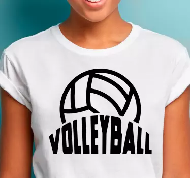 T-shirts vêtements de volley-ball élégants - TenStickers