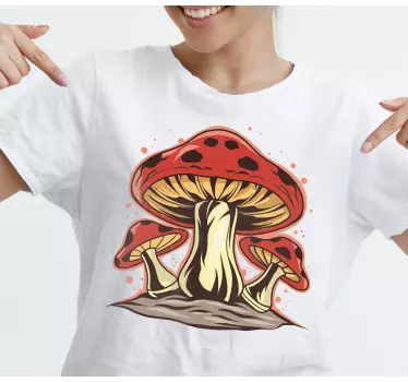 T-shirts vêtements imprimés champignons - TenStickers