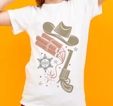 T-shirts vêtements sur le thème western - TenStickers