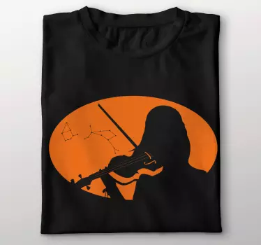 T-shirts violoniste sous les Étoiles - TenStickers