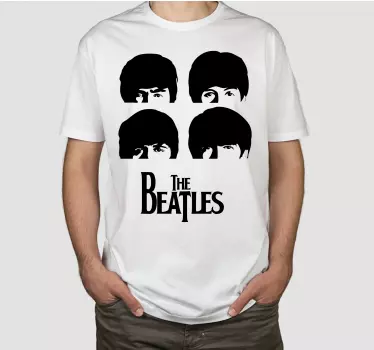 T-shirts visages iconiques des beatles - TenStickers