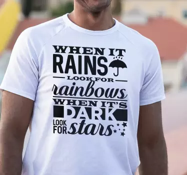 T-shirts vision positive inspirante - TenStickers