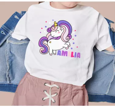 Tee shirt bebe Insigne de texte de licorne magique - TenStickers